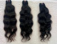 Perruques et extensions de cheveux humains indiens de qualité Remy, purs, non traités, doux, lisses et épais, fabriqués en Inde, avec double trame à la machine