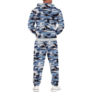 Costume empilé pour hommes Streetwear survêtement survêtement pour hommes deux pièces Jogger Flare pantalon ensembles Baggy survêtement ensemble - Product Image 3