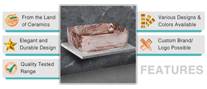 100% Lavabo de mano de mesa pulido de excelente calidad Exportador de etiquetado privado Lavabos de baño disponibles - Product Image 3