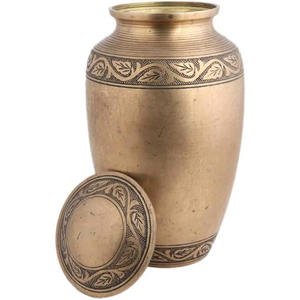 Urne funéraire en laiton d'élégance dorée mate avec couleur et tailles personnalisées pour la maison à des prix de gros et bon marché - Product Image 2