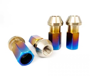 Nhà máy bán buôn M12x1.5 Titan Hub Nut GR5 đánh bóng <span class=keywords><strong>Lug</strong></span> <span class=keywords><strong>Nuts</strong></span> Chất lượng cao bánh xe Hạt - Product Image 3