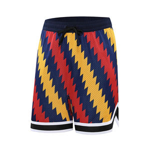 Venta al por mayor de pantalones cortos de baloncesto para los pantalones cortos de rendimiento de los hombres con bolsillos de talla grande con Logo pantalones cortos de malla - Product Image 6
