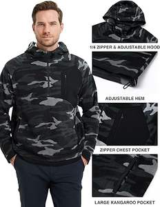 Sudaderas Casuales de Invierno para Hombre, Color Sólido, 100% Algodón, Felpa, Corte Regular, Secado Rápido y Transpirable, Ecológicas, con Bolsillo, Alta Calidad - Product Image 3