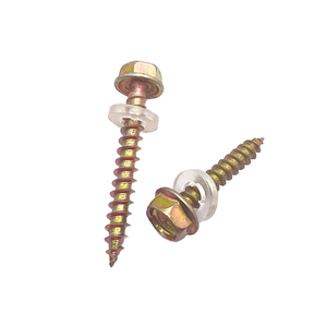 Tornillo autorroscante hexagonal de acero zincado métrico para madera y techos con punta de cola de milano - Product Image 1