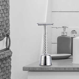 มีดโกนหนวดพับได้สำหรับช่างตัดผมมืออาชีพด้ามจับทำจากไม้พรีเมี่ยมมีดโกนขอบตรงทำจากสแตนเลสมีดโกนปลอดภัย - Product Image 6