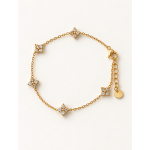 สร้อยข้อมือทรีโอโคลเวอร์ชาร์ม-เครื่องประดับแฟชั่นสำหรับผู้หญิง - Product Image 1