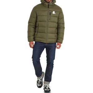 Veste d'hiver matelassée pour homme de qualité supérieure, à capuche, col montant, imprimée, pour l'extérieur, avec un design rembourré coupe-vent pour adultes - Product Image 3