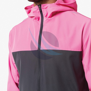 Conjunto de chándal cortavientos de nailon y poliéster ligero impermeable con logotipo personalizado para hombre, conjunto de chándal cortavientos de nailon para exteriores para hombre - Product Image 4