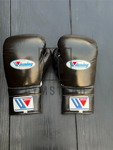 Gants de boxe en cuir professionnels, poignées de main, entraînement aux arts martiaux, lacets, rembourrage épais à 4 couches, respirant, évacuation de l'humidité - Product Image 4