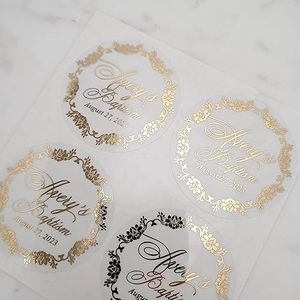 Autocollants de baptême en feuille d'or transparente en gros |   Étiquettes Religieuses Personnalisées |   Autocollants de baptême en vrac pour événements et commerce de détail - Product Image 3