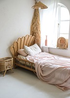 Cama litera de ratán con diseño europeo para habitación infantil, modular, inflable, con decoración vintage