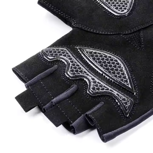 Guantes de Ciclismo de medio Dedo de neopreno de cuero duradero para hombre Guantes de motocicleta de carreras optimizados para deportes - Product Image 5
