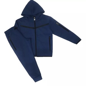 Survêtement sportif unisexe à capuche et fermeture éclair Nouveau survêtement d'hiver léger et respirant pour ensemble deux pièces pleine longueur - Product Image 3