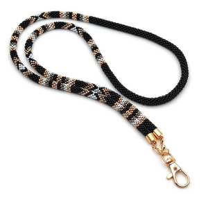 Accepter les lanières de cou de perles de rocaille de conception personnalisée lanière perlée de 18 pouces de long avec des perles de rocaille pour les badges - Product Image 6