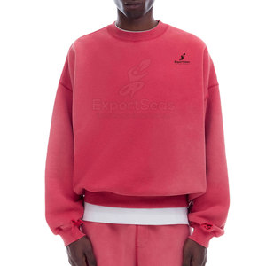 Unique Basics Acid Wash Sweatshirt With Cozy Material And Trendy Vintage Tone Acid Wash Sweatshirt - Product Image 3