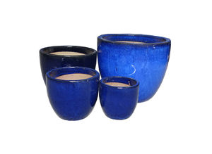 Macetas Redondas de Cerámica Azul Vintage al por Mayor, Ecológicas, con Orificio de Drenaje para Uso en Interiores y Exteriores - Product Image 2