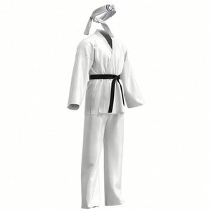 Uniforme de karaté et d'arts martiaux personnalisable de haute qualité 100% polyester avec design respirant et léger, logo personnalisé, service OEM - Product Image 2