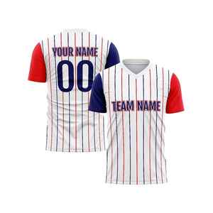 โรงงานผลิตเสื้อฟุตบอลโลโก้สั่งทำ เนื้อผ้านุ่ม ทนทาน ผ้าฝ้าย 100% ระบายอากาศได้ดี พิมพ์ลายดิจิทัล 360 กรัม ชุดทีมกีฬา - Product Image 6