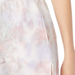 Femmes taille haute lavage à l'acide cravate teinture Shorts personnalisé cordon français éponge coton polaire survêtement tissu doux tenue décontracté - Product Image 4