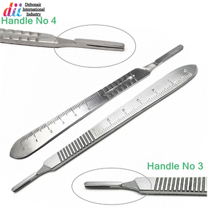 ไม่มีที่จับมีดผ่าตัดสแตนเลส3ชิ้นที่ตัดได้แม่นยำ BP ที่จับใบมีดผ่าตัดนำกลับมาใช้ใหม่ได้แหล่งพลังงานสำหรับใช้ในการผ่าตัด - Product Image 2