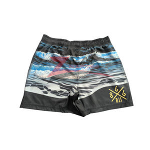 กางเกงขาสั้นเอวยางยืดแบบยืดได้กางเกงขาสั้นเอวแบบยืดขนาดไมโครผ้าทอลายทแยงแบบกำหนดเองต่อสู้ต่อสู้ต่อสู้ต่อสู้กางเกงขาสั้น BJJ ผลิตในปากีสถาน - Product Image 1