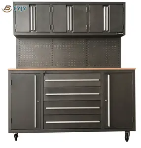 Metal Steel Tool Drawer Cabinet Locker Workshop Workbench Rolling Work Bench Tool Cart Trolley Pegboard Rack Holder