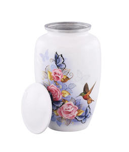 Urnes funéraires modernes faites à la main en bronze naturel de style américain pour cendres masculines et féminines - Prix de gros pour commémoration et inhumation - Product Image 3