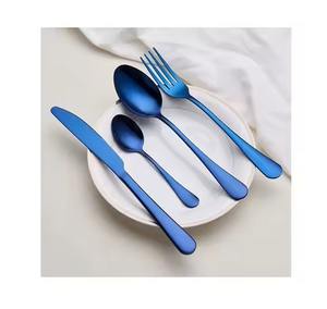 Juego de Cubiertos de Acero Inoxidable de Alta Calidad, Estilo Moderno, para Uso Diario, Cuchillo, Tenedor, Cuchara, Mango Negro - Product Image 2