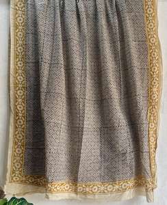 100% Jaipuri main bloc imprimé écharpe traditionnelle artisanale écharpe Boho Chic léger à la main doux coton écharpe - Product Image 3