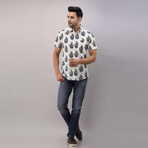 100% Cotton Woven Plaid <b>Shirt</b> for Men's Casual Wear-Breathable & Short Sleeve-Size XL - Product Image 1