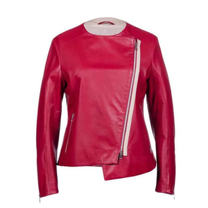 Veste en cuir pour femme |   Meilleures vestes en cuir pour femmes, mode féminine, pour l'hiver / Vestes en cuir à manches longues, authentiques - Product Image 2
