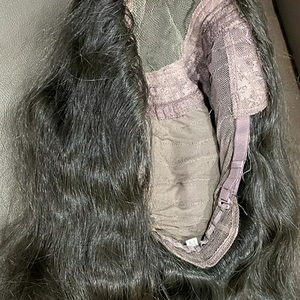 NATURAL VIRGIN TEMPLE HUMAN HAIR FRONT LACE WIGS BLACK and BROWN COLORS WITH 13X4 and 13X6 TRANSPARENT SWISS