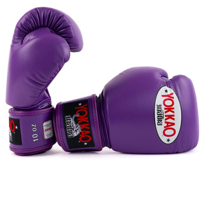 Poignet réglable Gants de boxe personnalisés en cuir PU Formation Matrix Flash Violet Gants de boxe - Product Image 6