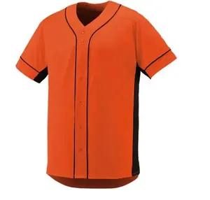 Vente en gros pas cher Maillots de baseball unis vierges Maillot de baseball respirant sur mesure Chemises de baseball pour hommes à vendre