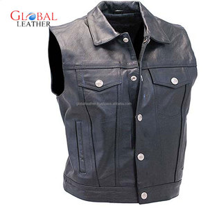 Chaleco de Lona y Cuero Estilo Jean para Hombre, para Motocicleta, Resistente al Viento, Impermeable, Transpirable, Diseño Casual Nuevo, Bordado 3D OEM - Product Image 1