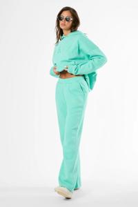 ชุดวอร์มผู้หญิงสีเขียวมิ้นท์ แขนยาว ปักลาย สำหรับฤดูหนาว - Product Image 4