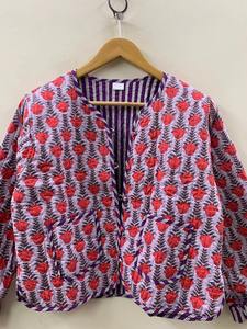 Chaqueta corta acolchada de algodón de estilo étnico Chaqueta corta de estilo bohemio Abrigo de gamuza recortada de algodón para mujer - Product Image 5