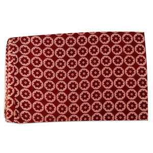 Robe en coton faite à la main de haute qualité faisant du matériel de course-Bloc Sanganeri imprimé tissu rouge tricoté en gros pour sacs - Product Image 1