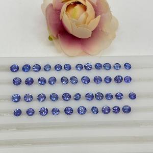 Premium 4mm - 4.5mm coupe ronde tanzanite naturelle pierre précieuse en vrac à facettes pour la fabrication de boucles d'oreilles bague bijoux semi-pierre grossiste - Product Image 3