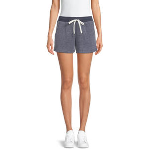 Shorts de survêtement en molleton taille haute pour femme, 100 % coton, couleur personnalisable, respirant, séchage rapide, écologique, pour entraînement en extérieur et jogging - Product Image 1