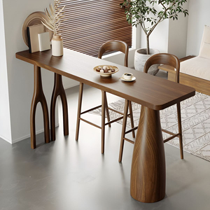 เฟอร์นิเจอร์โต๊ะบาร์บ้านร้านอาหารคาเฟ่กลางแจ้งวัสดุไม้สักธรรมชาติ-Divo - Product Image 4