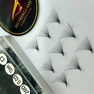 Handmade Synthetic 0.03mm-0.05mm Thickness Best Selling Premade Factory-Premium 10D-20D Volume Natural Long <b>Lashes</b> Extensions - Product Image 1