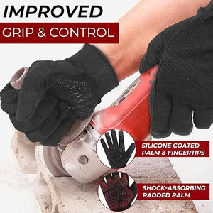 Guantes de construcción TPR DE SEGURIDAD cómodos personalizados Guantes industriales Guantes mecánicos de trabajo de impacto - Product Image 2