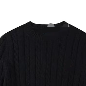 Breathable Men's <b>Sweater</b> Casual Ribbed <b>Sweater</b> Men's Crewneck <b>Cable</b> <b>Knit</b> Cardigan <b>Sweaters</b> Unisex Relax Fit - Product Image 5