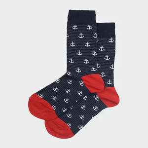 Vente en gros d'usine, chaussettes décontractées de haute qualité 100% coton, respirantes et à séchage rapide, pour hommes - Product Image 1