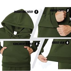 Sweat-shirts à capuche décontractés en polyester de qualité supérieure, sweat-shirts à cordon, pulls décontractés à manches longues - Product Image 3