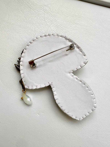 Marca personalizada venta a granel cobre Kasab lingotes Kora hilo bordado hecho a mano Beads escarabajo broche por glowin moda - Product Image 2