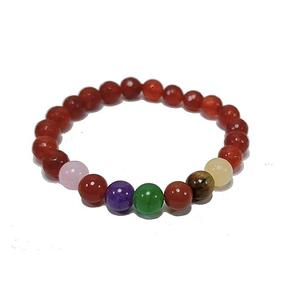 Bracelet en cristal Sevan Chakra perles rondes à facettes 8mm pierre cristal pierres précieuses bijoux de mode hommes et femmes cadeau énergie - Product Image 2