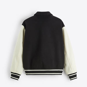 Chaqueta de metal personalizada para invierno 100% de lana con bordado de rosas, chaqueta de camuflaje universitaria de lana con logotipo personalizado bordado de alta calidad 2024 - Product Image 6