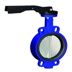 Vanne papillon de type gaufrette de puissance manuelle en acier inoxydable 17445 DIN 316 de haute qualité DN 80 pour les médias d'eau à haute température - Product Image 2